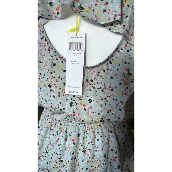 BCBGeneration BCBG /Blue Confetti dress Front Mini Size small NWT Summer dress - Picture 9 of 9